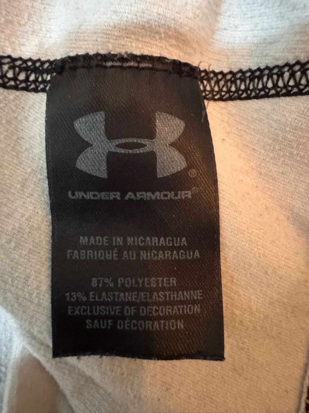 Under Armour ColdGear Fitted Long Sleeve Crew - Burst Pattern Gray/Black - SzM - Picture 11 of 15